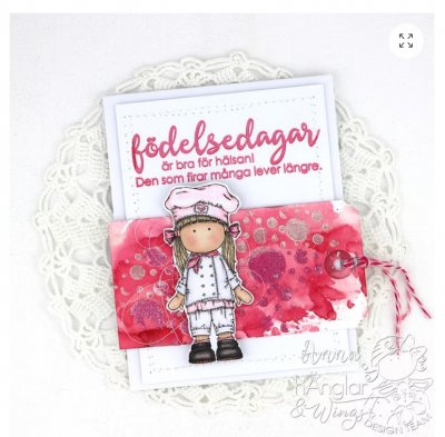 STORA TEXTER #4 - Stämpelset från Hänglar & Wings A6