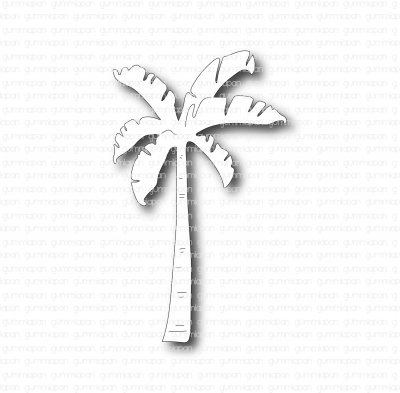 Stor palm (large palm tree die) from Gummiapan 5,5x9,4 cm