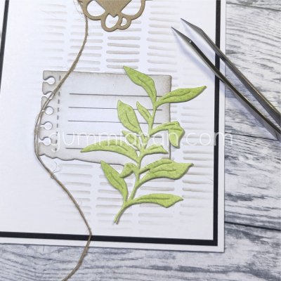 STÖRRE BLADKVISTstansmall från Gummiapan ca 47 x 67,8 mm
