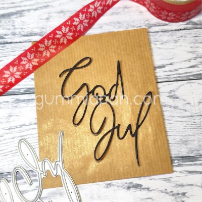 STOR SNIRKLIG GOD JULstansmallar från Gummiapan ca 59,5 x 70,5 mm