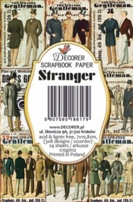 Stranger gentlemen Paper Pack - Småpapper med gentlemän från Decorer 7x10 cm
