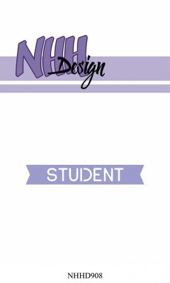 Student banner die from NHH Design 6,5x1,3 cm