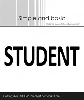 Student die set - Stansmall från Simple and basic