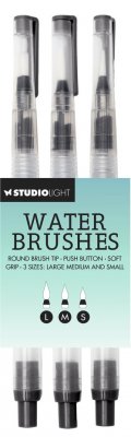 Water Brushes Fine/Medium/Large Tip (3pcs) - Vattenbehållarpenslar från Studio Light