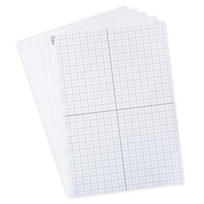 Studio Accessory Sticky Grid Sheets 8 1/4x11 5/8 Inch (5cs) - Klisterark med rutnät från Sizzix