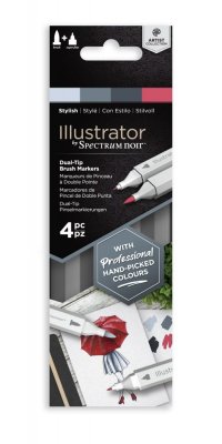 Stylish illustrator marker - Röda alkoholbaserade pennor från Spectrum Noir