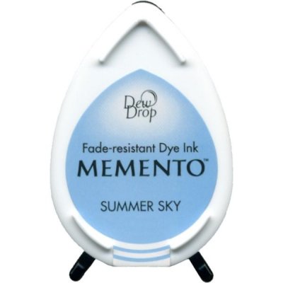 Summer sky blue dew drop ink - Blå stämpeldyna från Memento