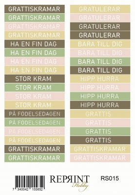 SUMMER COLLECTIONstickers från Reprint 11x16 cm