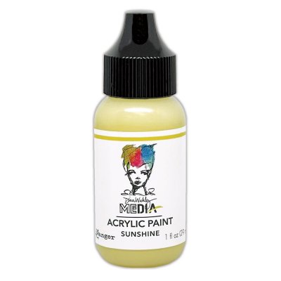 SUNSHINE light yellow heavy body acrylic paint - Ljusgul akrylfärg från Dina Wakley Ranger 29 ml
