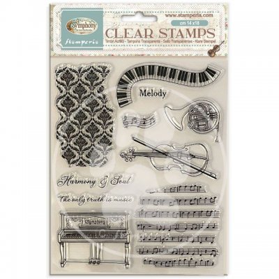 SYMPHONY clear stamp set from Stamperia