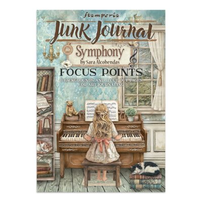 SYMPHONY FOCUS POINTS pad - Block med dekorationer från Stamperia A5
