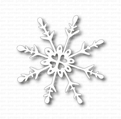 Large snowflake die - Stansmall med stor snöflinga från Gummiapan 4,2*4,2 cm