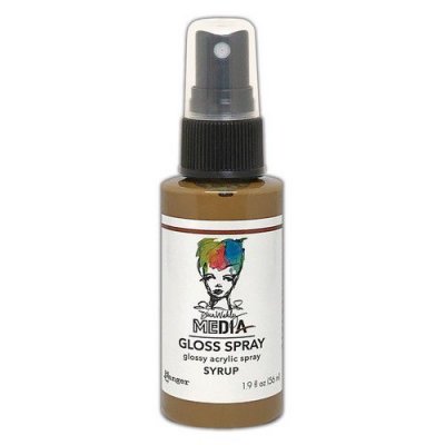 Syrup brown-orange gloss spray from Dina Wakley Ranger ink 59 ml