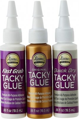 Tacky Pack Original/Fast Grab/Quick Dry glue from leene´s 3x0.66 fl oz