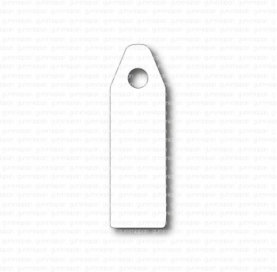 Rectangular tag 201163 - Avlång tag / etikett från Gummiapan 1,9*6,4 cm
