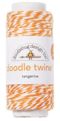 Tangerine orange Doodle Twine from Doodlebug Design ca 18 m
