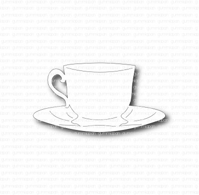 Tekopp (Tea cup die) - Stansmall från Gummiapan 3,8x2 cm