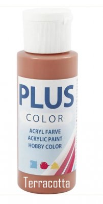 TERRACOTTA rödbrun akrylfärg från Plus Color 60 ml