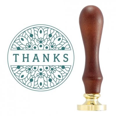 THANKS Mandala Wax Seal Stamp from Spellbinders