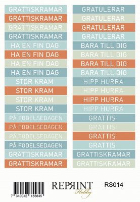 THE BEACH-stickers från Reprint 11x16 cm