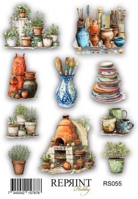 THE POTTERY stickers from Reprint 11x16 cm