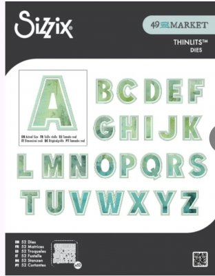 THIS OR THAT 2 ALPHABET DIE SET - Bokstavstansmallar från Sizzix 5 cm höga