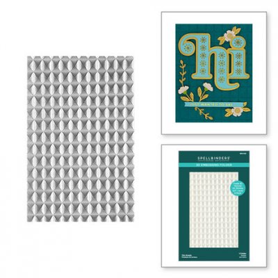 Tile Mosaic 3D Embossing Folder - Embossingfolder från Spellbinders 13,97x21,6 cm