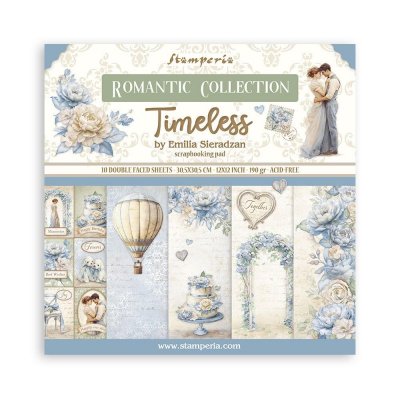 TIMELESS PAPER PAD 12X12 from Stamperia 30x30 cm