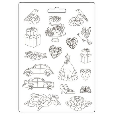 TIMELESS SOFT MOULD WEDDING from Stamperia A4