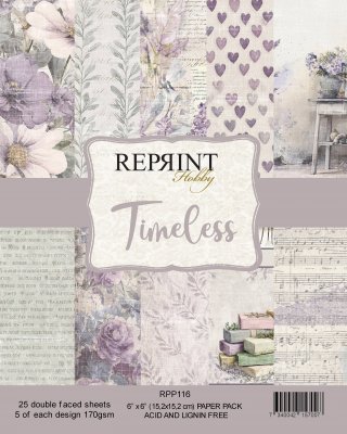 TIMELESS PAPER PACK - Mönsterpapper från Reprint 15x15 cm