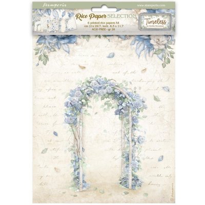 TIMELESS RICE PAPER COLLECTION A4 - Rispapper från Stamperia