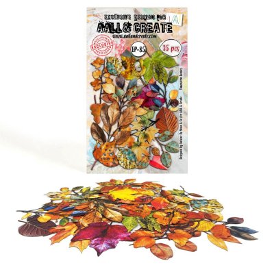TIMEWORN LEAVES fall autumn ephemera from AALL & Create A6