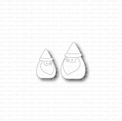 Cone gnome TOMTAR die set from Gummiapan ca 12x19 mm och 16x24 mm