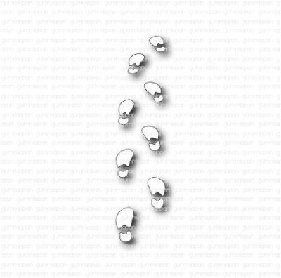 Tomtens fotstegstansmallar från Gummiapan 2x8,3 cm