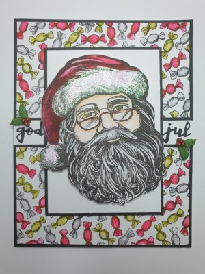 Believe in the magic santa + texts clear stamp set from Picket fence studios 15x15 cm