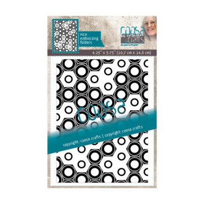Totally nuts embossing folder - Embossingfolder med muttrar från Coosa Crafts A6