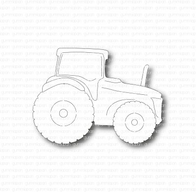 Traktorstansmall från Gummiapan 5,9x4,3 cm