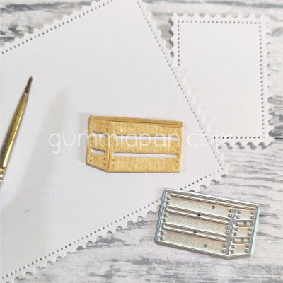 Trälåda - Stansmall från Gummiapan 2,7x1,6 cm