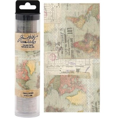 Travel collage paper 6 yards Idea-ology from Tim Holtz ca 5,40 m