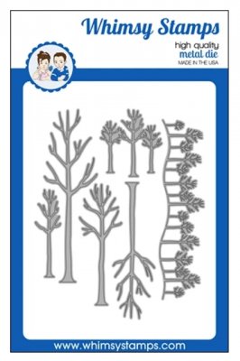 Tree Assortment Die Set - Stansmallar med träd från Deb Davis / Whimsy Stamps