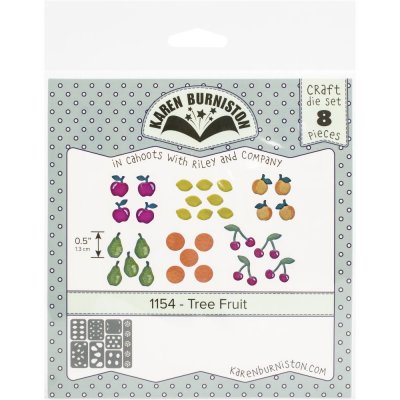 FÖRBESTÄLLNING Tree fruit die set 1154 - Fruktstansmallar från Karen Burniston