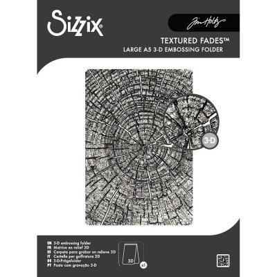 TREE RINGS EMBOSSING FOLDER from Tim Holtz Sizzix A5
