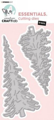 TREES pine fir die set - Granstansmallar från Studio Light 13,5x7,3 cm