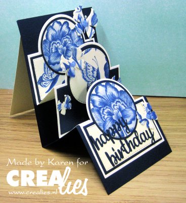 CIRCLE FLAP CARD Design Q on the move 18 die set from CreaLies