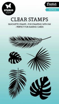 TROPICAL LEAVES Clear Stamp Essentials nr.432 - Bladstämplar från Studio Light ca 6x9 cm