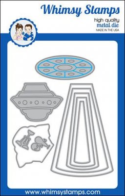 FÖRBESTÄLLNING UFO Die Set - Stansmallar med rymdentema från Whimsy Stamps