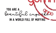 you, beautiful, muffin, cupcake, stämpel, gummiapan
