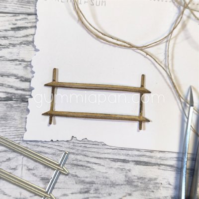 Wall shelf die VÄGGHYLLA from Gummiapan ca 55x29 mm