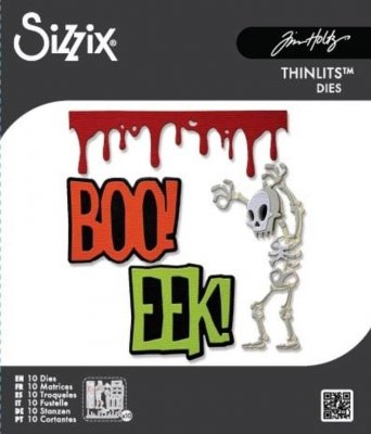 VAULT FRIGHTS + BONES Halloween die set - Stansmallar från Tim Holtz Sizzix