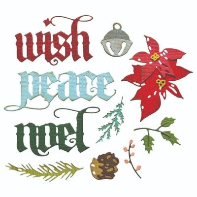 VAULT HOLIDAY CLASSIC die set - Stansmallar med jultema från Tim Holtz Sizzix